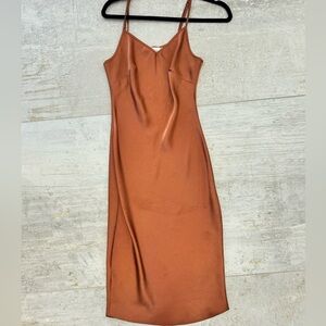 bishop + young dark rose slip dress